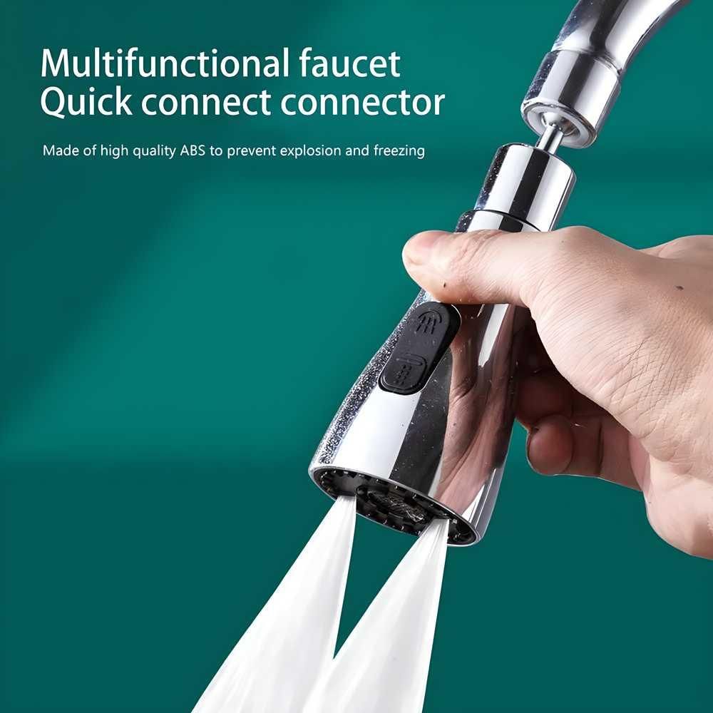 3 Modes Kitchen Sink Faucet- Detail clean and fast fill in. Ring Shower