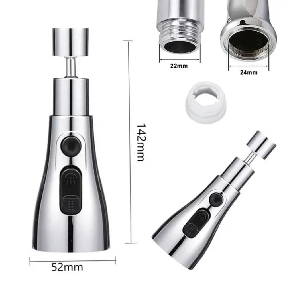3 Modes Kitchen Sink Faucet- Detail clean and fast fill in. Ring Shower