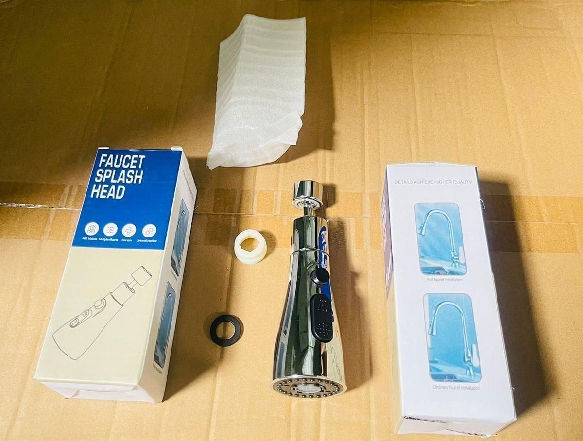 3 Modes Kitchen Sink Faucet- Detail clean and fast fill in. Ring Shower
